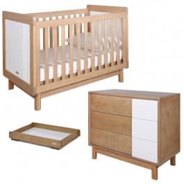 Grotime Scandi Cot, Scandi Chest and Crest Change Top Package