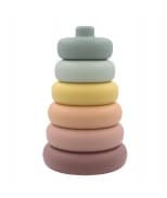 Living Textiles Playground Silicone Ring Stacking Tower - Multi