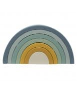 Living Textiles Playground Silicone Rainbow Puzzle - Steel Blue