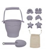 Living Textiles Playground Silicone 8pce Bucket & Spade Set - Lilac