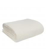 Living Textiles Organic Cot Cellular Blanket - Natural White
