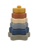 Living Textiles Playground Silicone Star Stacking Tower - Multi