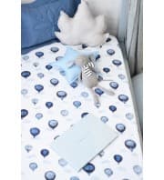 Snuggle Hunny Kids Fitted Cot Sheet - Cloud Chaser