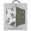 Living Textiles 2pk Bassinet Fitted Sheets - Forest Retreat/Olive Dots