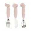 Done By Deer YummyPlus Easygrip Cutlery Set Deer friends - Powder