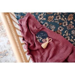Snuggle Hunny Kids Diamond Knit Baby Blanket - Mauve